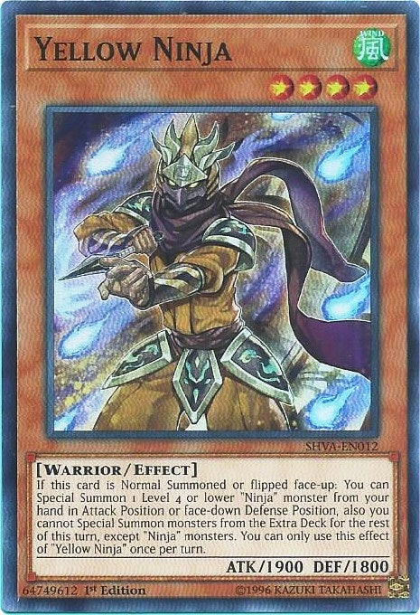 Yellow Ninja (12) (SHVA) - YuGiOh Single