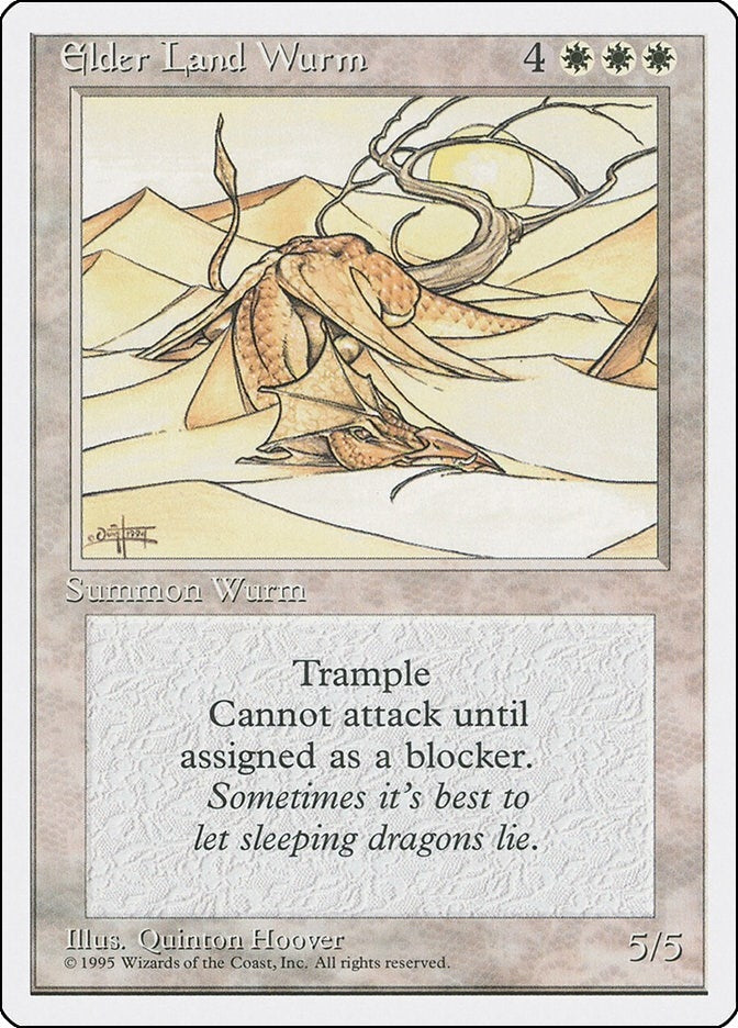 Elder Land Wurm [4ED] - MTG Single