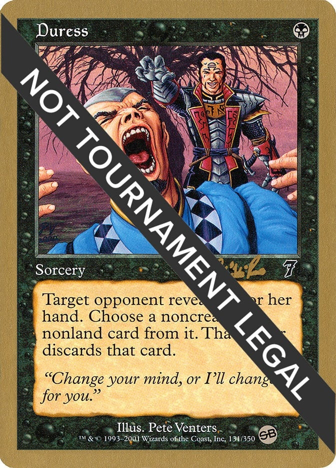 Duress - 2002 Carlos Romao (7ED) (SB) [WCD] - MTG Single