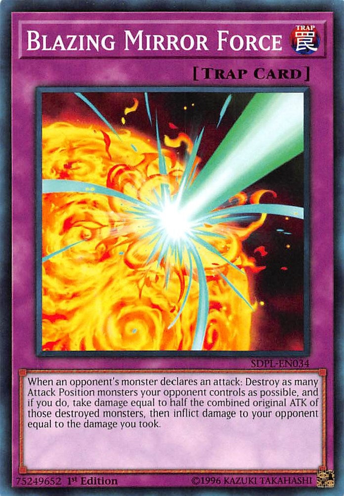 Blazing Mirror Force (34) (SDPL) - YuGiOh Single