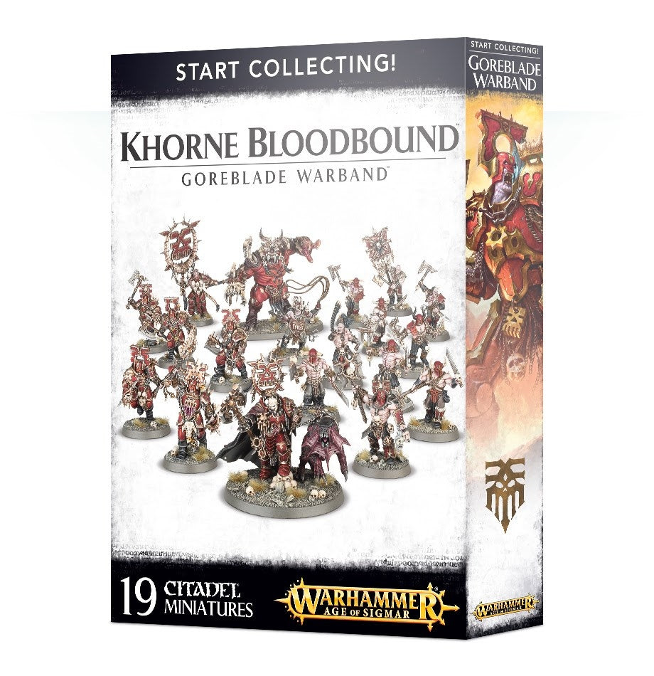 Warhammer: Age of Sigmar - Khorne Bloodbound - Gorblade Warband [PLAS] - Warhammer Box Sets Sealed