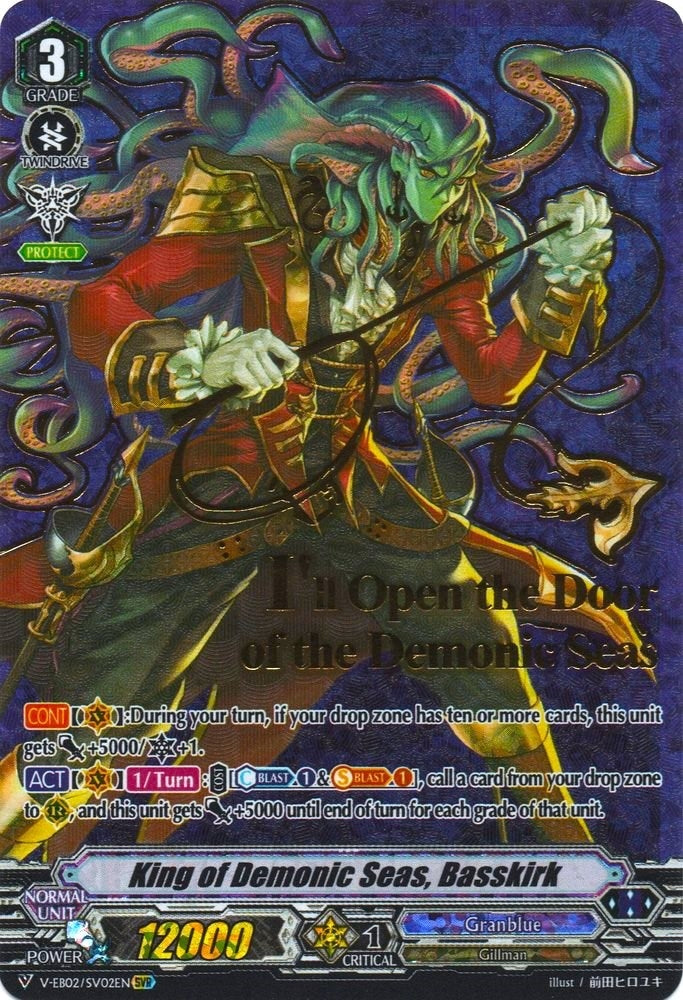 King of Demonic Seas Basskirk (SVR) (202) [V-EB02] - Cardfight Vanguard Single