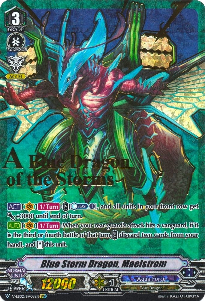 Blue Storm Dragon Maelstrom (SVR) (203) [V-EB02] - Cardfight Vanguard Single