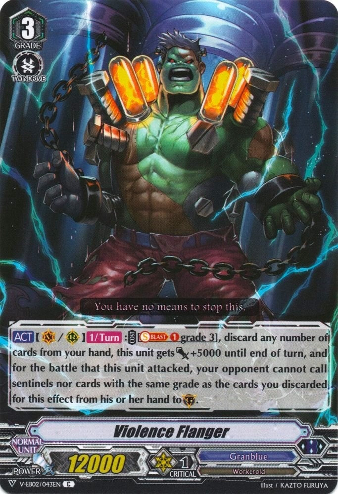 Violence Flanger (2043) [V-EB02] - Cardfight Vanguard Single