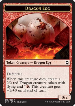 Dragon Egg // Dragon Double-sided Token (0) [C18] - MTG Single
