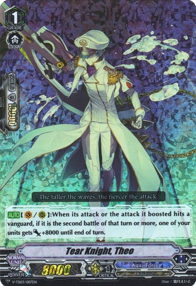 Tear Knight Theo (RRR Foil) (3007) [V-TD03] - Cardfight Vanguard Single