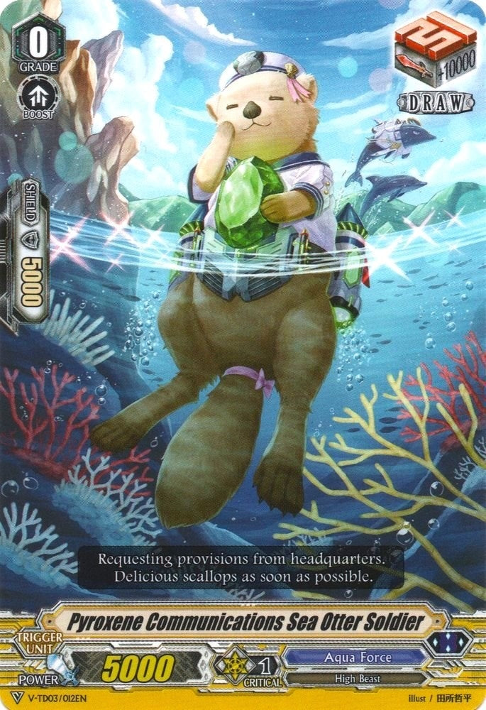 Pyroxene Communications Sea Otter Soldier (3012) [V-TD03] - Cardfight Vanguard Single