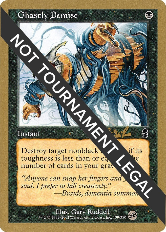 Ghastly Demise - 2002 Carlos Romao (ODY) (SB) [WCD] - MTG Single