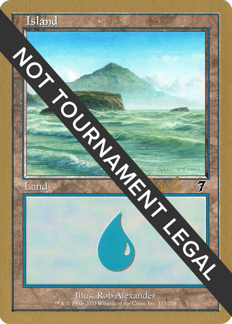 Island (333) - 2002 Carlos Romao (7ED) [WCD] - MTG Single