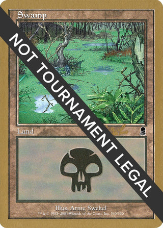 Swamp (340) - 2002 Carlos Romao (ODY) [WCD] - MTG Single