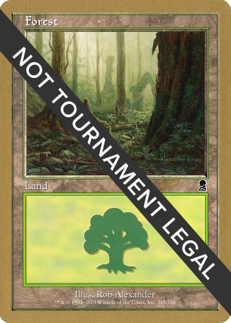 Forest (348) - 2002 Raphael Levy (ODY) [WCD] - MTG Single