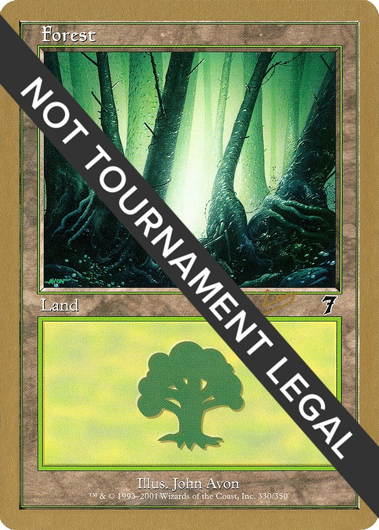 Forest (330) - 2002 Raphael Levy (7ED) [WCD] - MTG Single