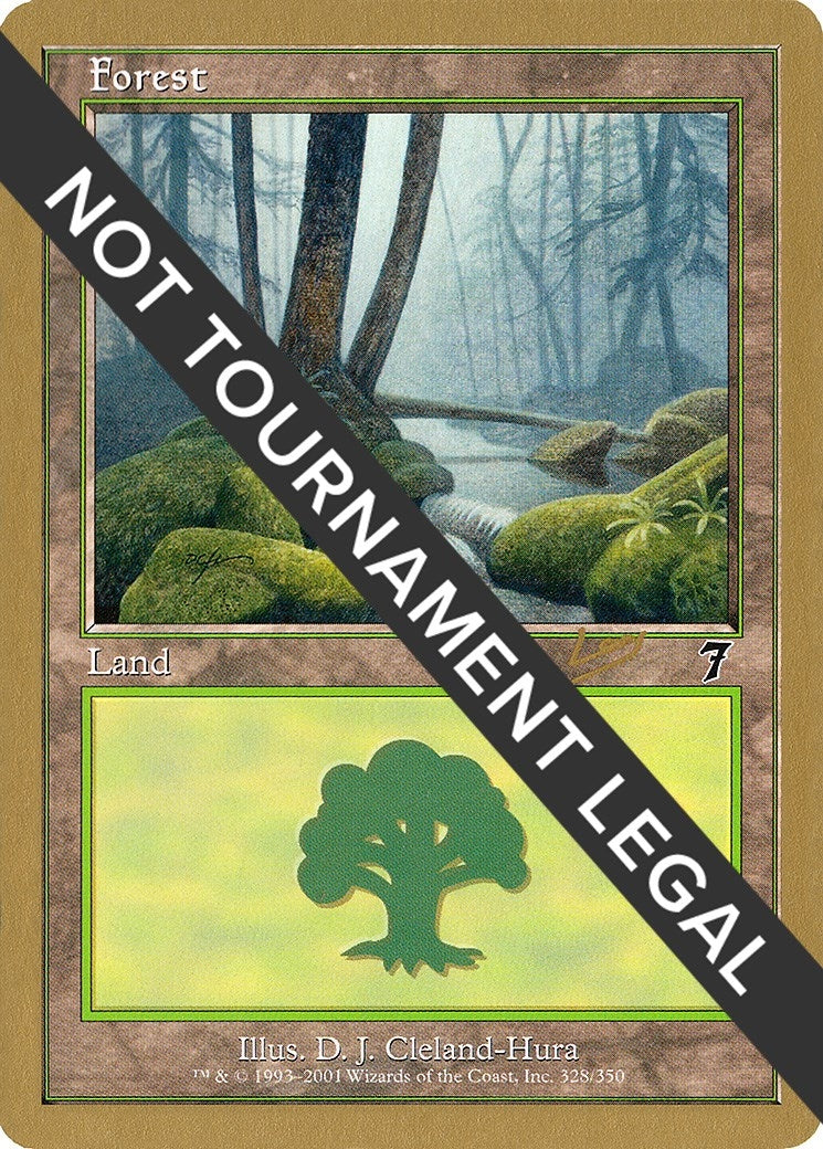 Forest (328) - 2002 Raphael Levy (7ED) [WCD] - MTG Single
