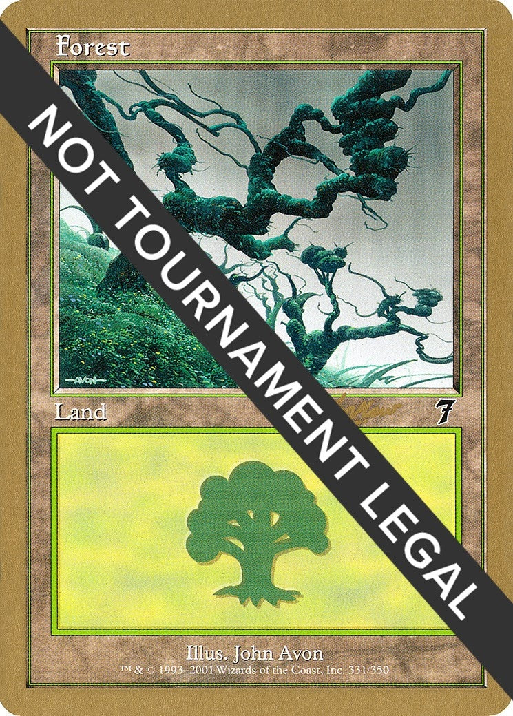 Forest (331) - 2002 Sim Han How (7ED) [WCD] - MTG Single