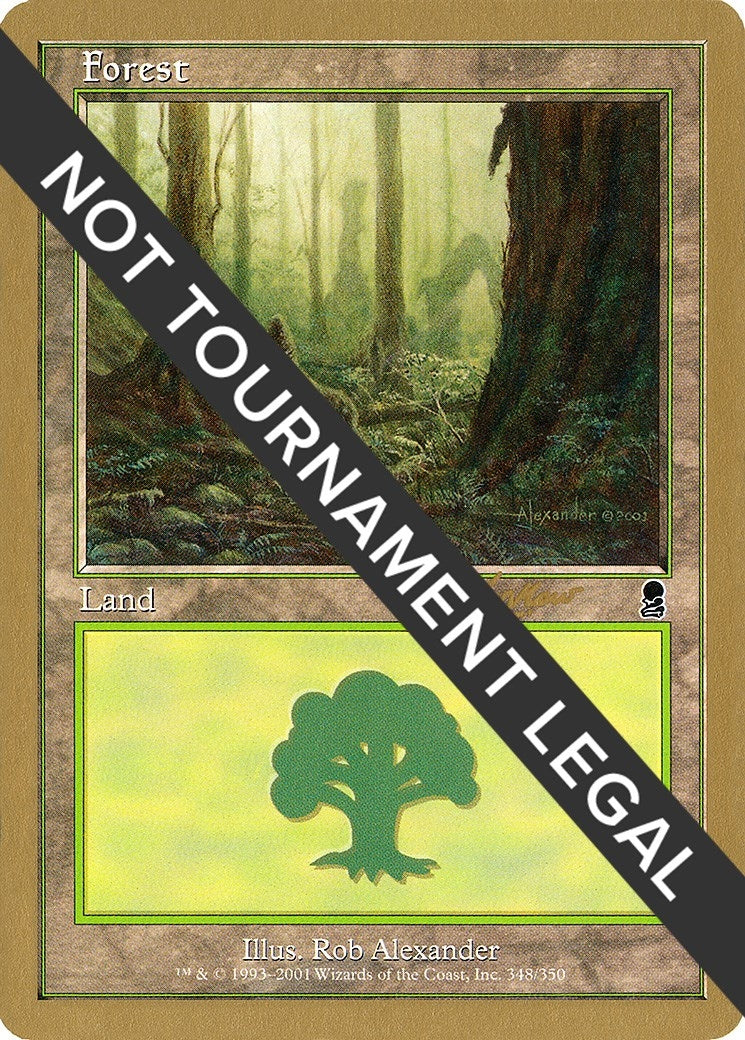 Forest (348) - 2002 Sim Han How (ODY) [WCD] - MTG Single