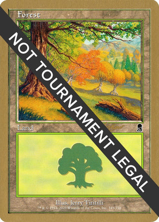 Forest (349) - 2002 Sim Han How (ODY) [WCD] - MTG Single