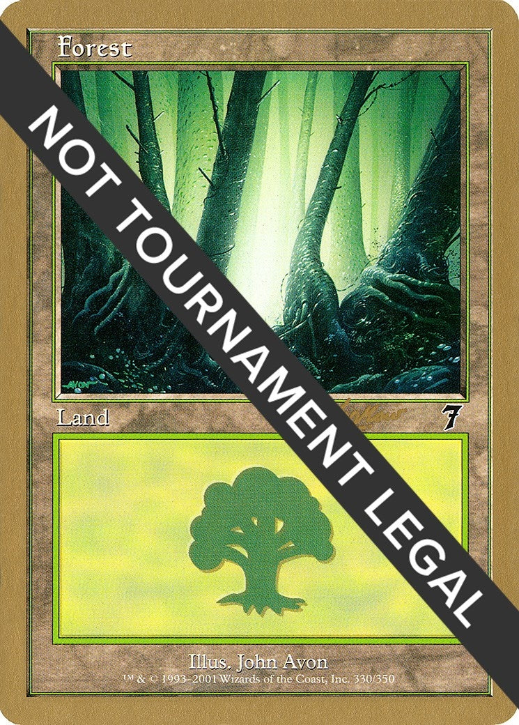 Forest (330) - 2002 Sim Han How (7ED) [WCD] - MTG Single