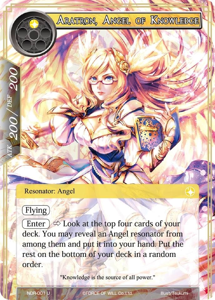 Aratron Angel of Knowledge (1) [NDR] - Force of Will Single