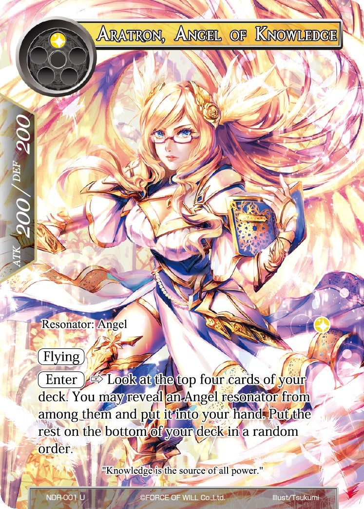Aratron Angel of Knowledge (Full Art) (1) [NDR] - Force of Will Single