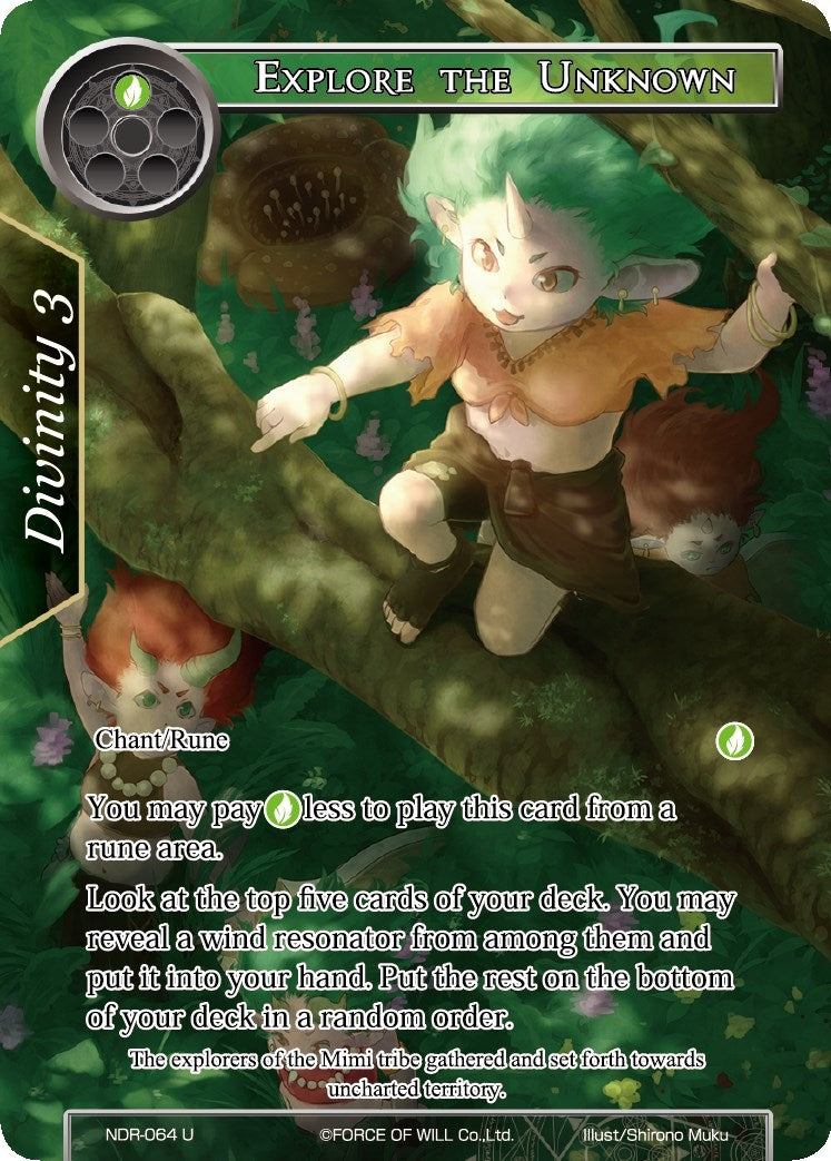 Explore the Unknown (Full Art) (64) [NDR] - Force of Will Single