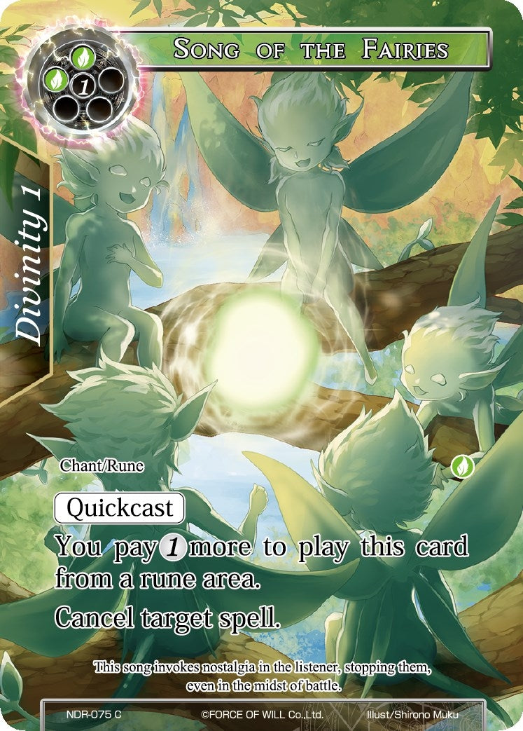 Song of the Fairies (Full Art) (75) [NDR] - Force of Will Single