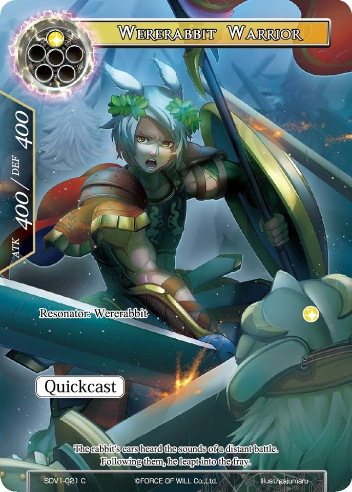 Wererabbit Warrior (1021) [VH] - Force of Will Single