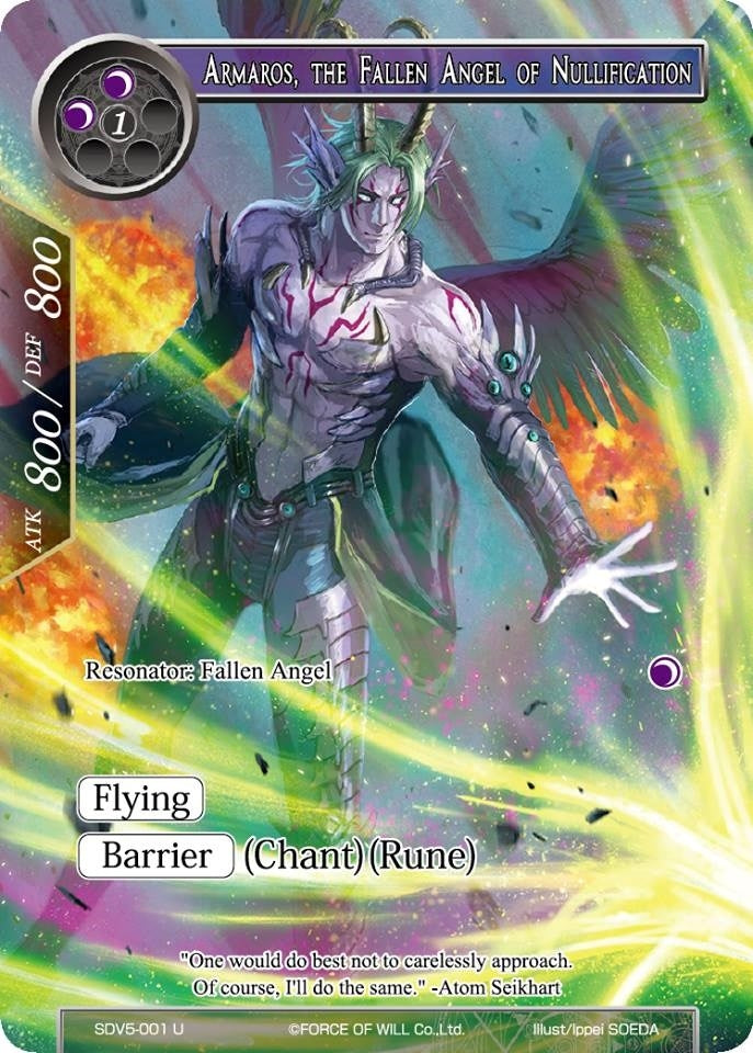Armaros the Fallen Angel of Nullification (5001) [VH] - Force of Will Single