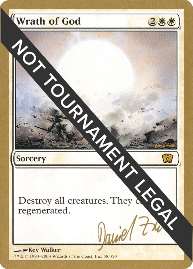 Wrath of God - 2003 Daniel Zink (8ED) [WCD] - MTG Single