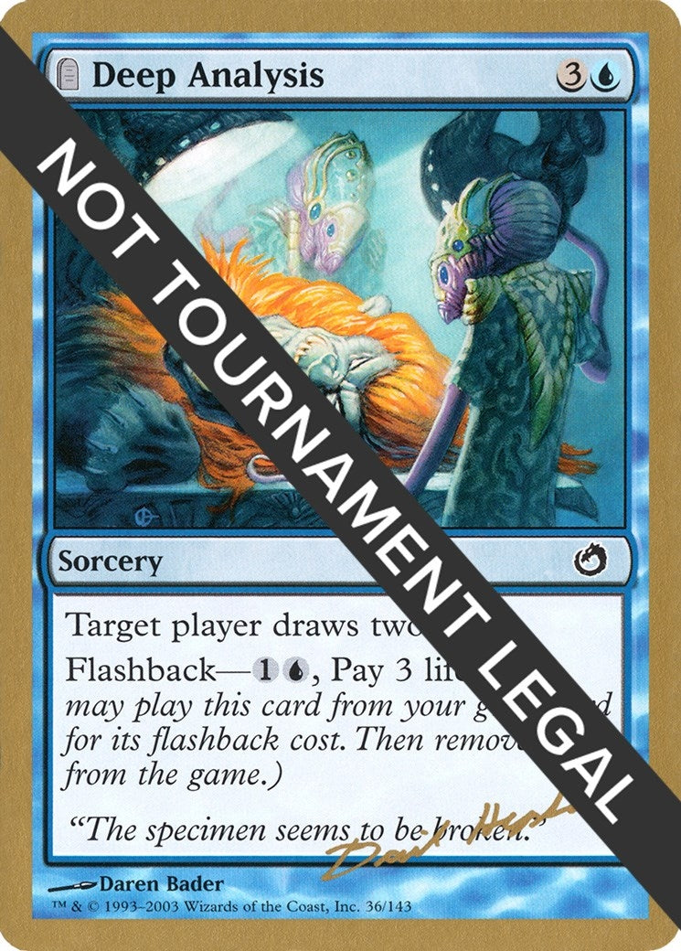 Deep Analysis - 2003 Dave Humpherys (TOR) [WCD] - MTG Single