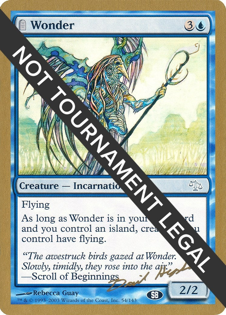 Wonder - 2003 Dave Humpherys (JUD) (SB) [WCD] - MTG Single