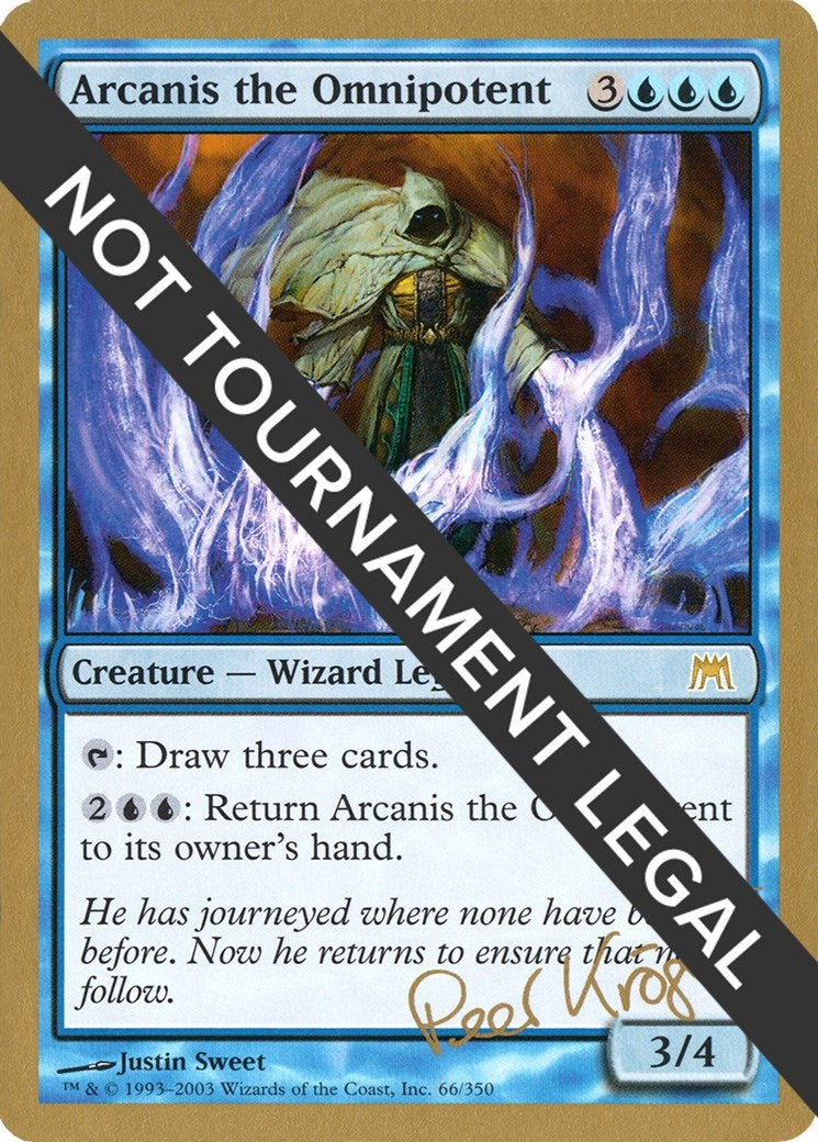 Arcanis the Omnipotent - 2003 Peer Kroger (ONS) [WCD] - MTG Single
