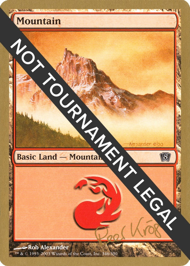 Mountain (346) - 2003 Peer Kroger (8ED) [WCD] - MTG Single