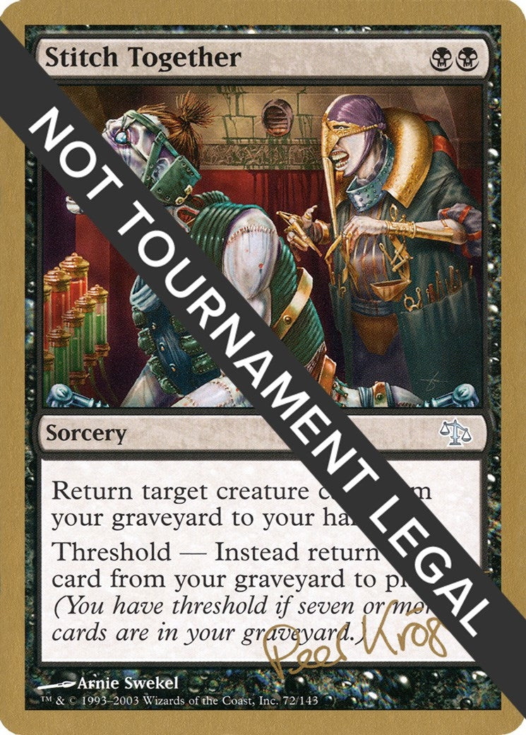 Stitch Together - 2003 Peer Kroger (JUD) [WCD] - MTG Single
