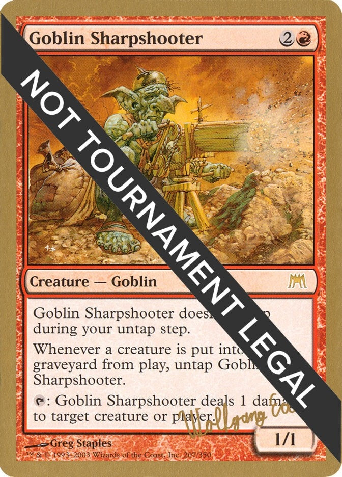 Goblin Sharpshooter - 2003 Wolfgang Eder (ONS) [WCD] - MTG Single