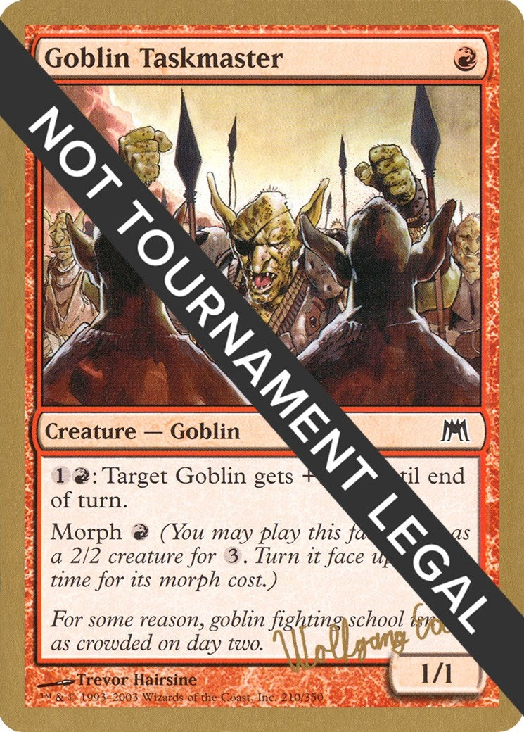 Goblin Taskmaster - 2003 Wolfgang Eder (ONS) [WCD] - MTG Single