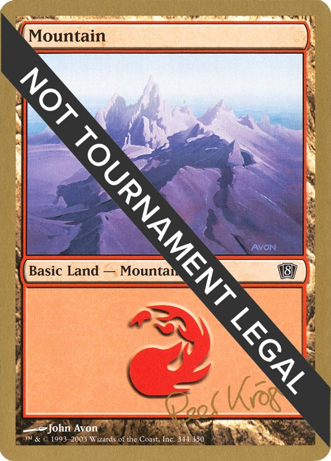 Mountain (344) - 2003 Wolfgang Eder (8ED) [WCD] - MTG Single