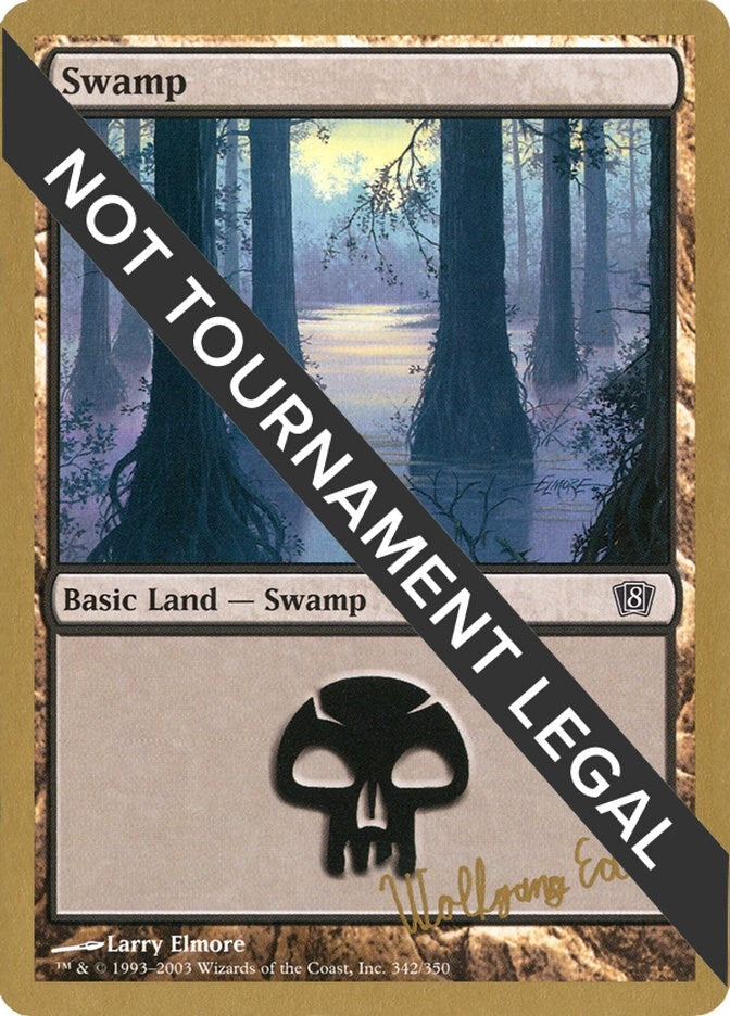 Swamp (342) - 2003 Wolfgang Eder (8ED) [WCD] - MTG Single