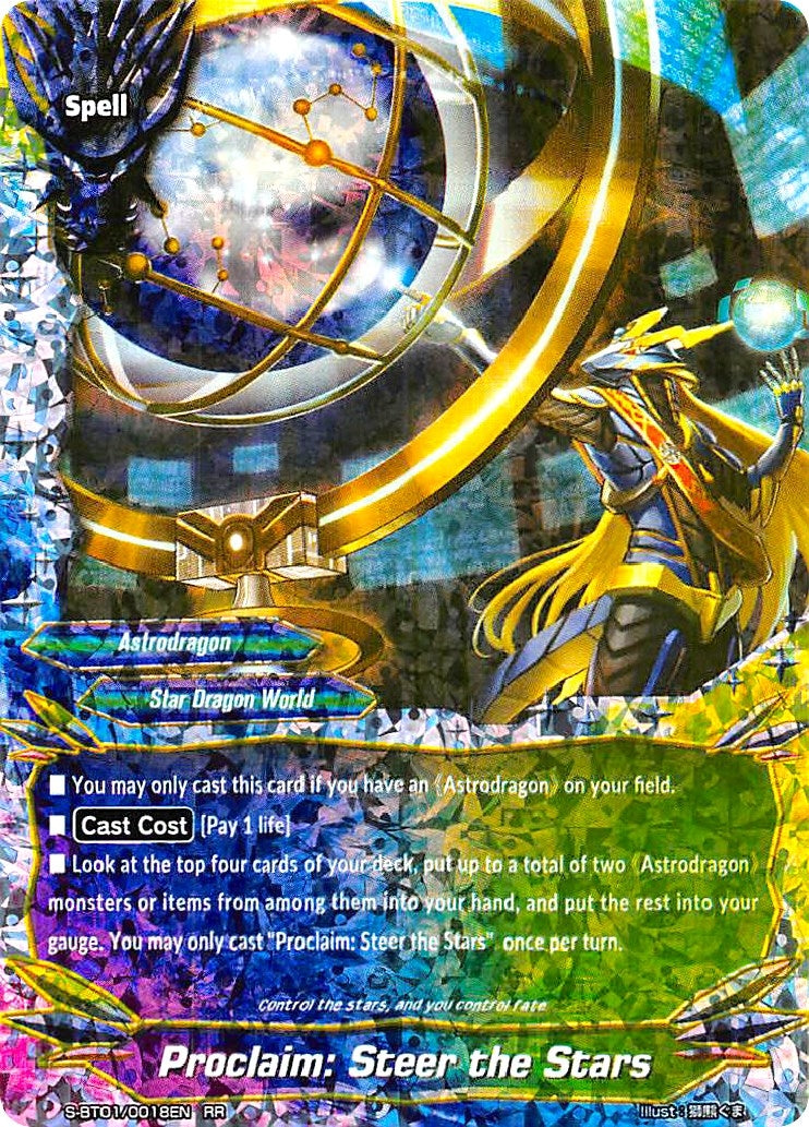 Proclaim: Steer the Stars (10018) [S-BT01] - Future Card BuddyFight Single