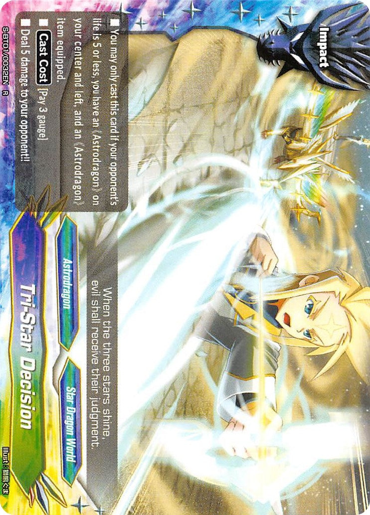 Tri-Star Decision (10032) [S-BT01] - Future Card BuddyFight Single