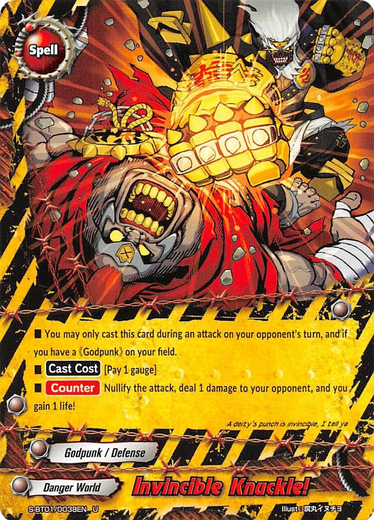 Invincible Knuckle! (10038) [S-BT01] - Future Card BuddyFight Single
