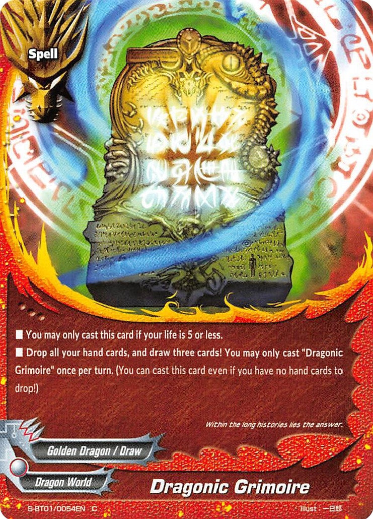 Dragonic Grimoire (10054) [S-BT01] - Future Card BuddyFight Single