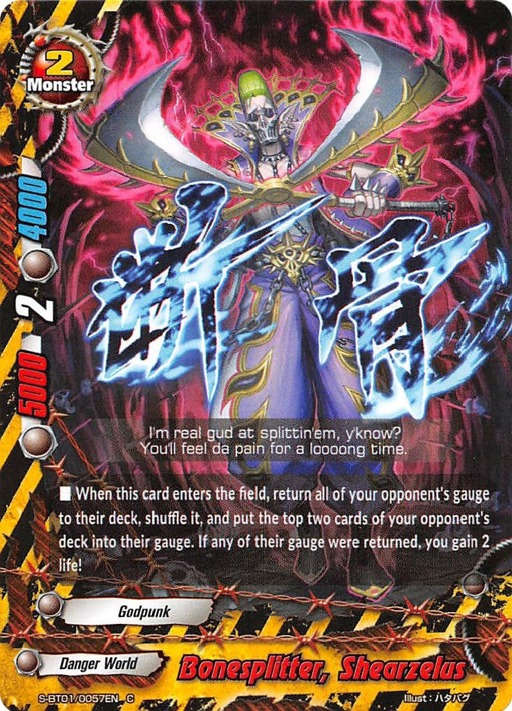 Bonesplitter Shearzelus (10057) [S-BT01] - Future Card BuddyFight Single