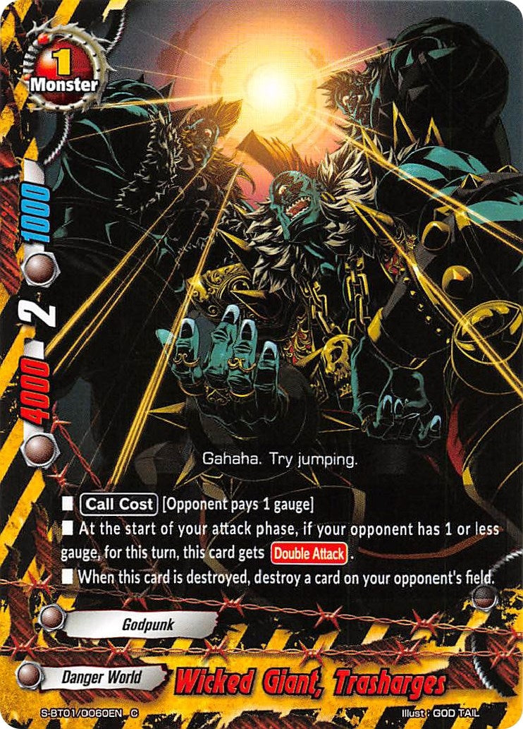 Wicked Giant Trasharges (10060) [S-BT01] - Future Card BuddyFight Single
