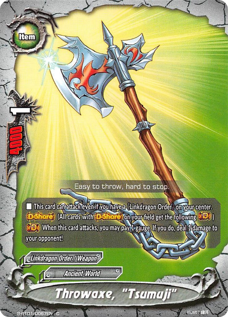 Throwaxe ’Tsumuji’ (10067) [S-BT01] - Future Card BuddyFight Single