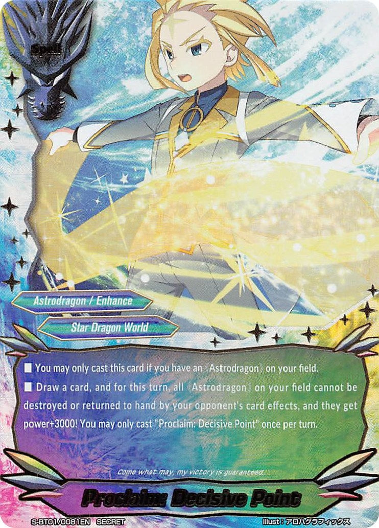Proclaim: Decisive Point (10081) [S-BT01] - Future Card BuddyFight Single