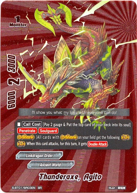 Thunderaxe Agito (BR) (103) [S-BT01] - Future Card BuddyFight Single
