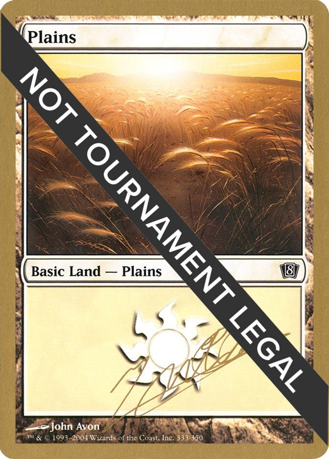 Plains (333) - 2004 Julien Nuijten (8ED) [WCD] - MTG Single