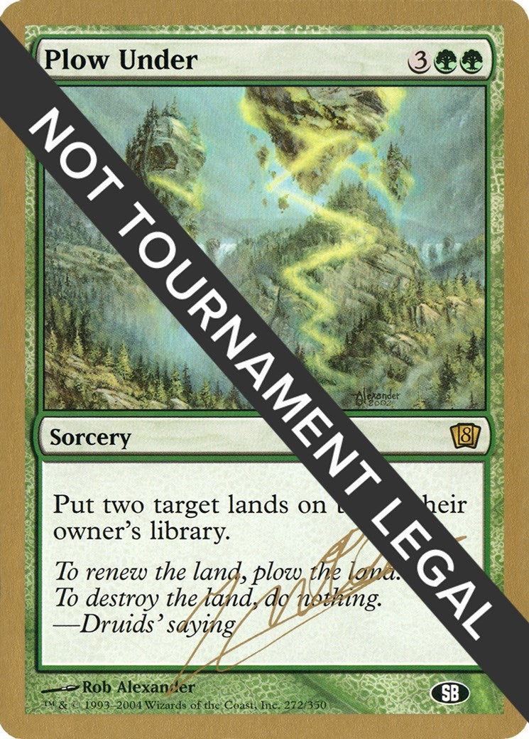 Plow Under - 2004 Julien Nuijten (8ED) (SB) [WCD] - MTG Single