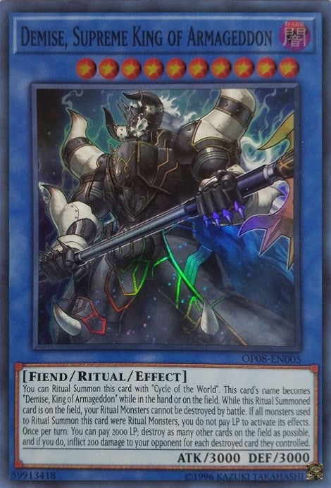 Demise Supreme King of Armageddon (8005) (OP08) - YuGiOh Single