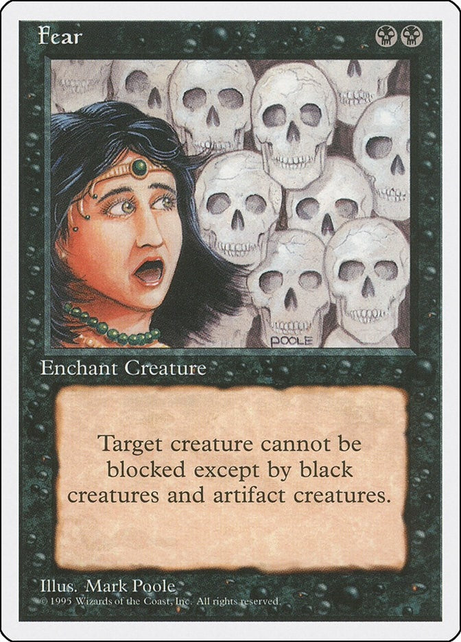 Fear [4ED] - MTG Single